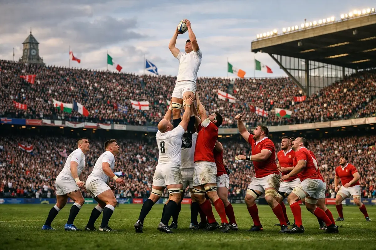 Match du Tournoi des Six Nations entre deux équipes nationales